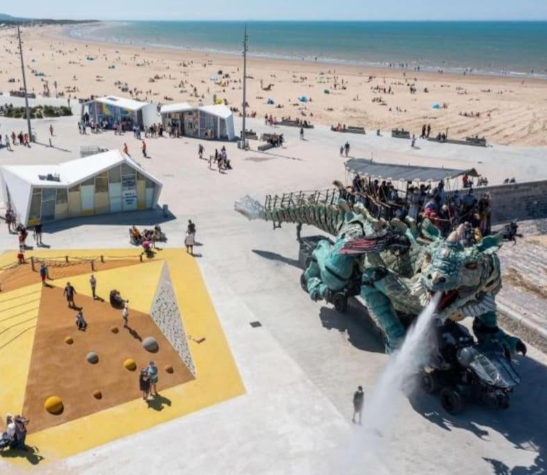 Duplex Calais Nord A 2 Pas De La Plage Екстер'єр фото